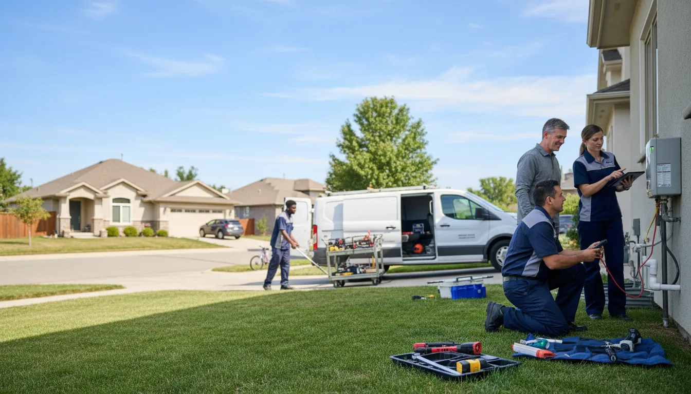 Professional Outdoor Tankless Water Heater Installation in May, OK